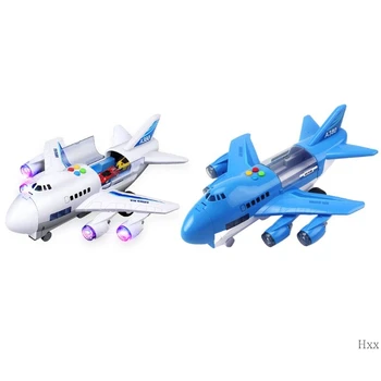 

New Simulation Track Inertia Music Airplane Light Airplane Toy Early Plane Model