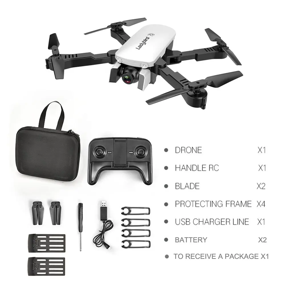 

R8 Drone Folding Professional HD Aerial Four-Axis Aircraft Optical Flow Following Dual Camera With Storage bag And Battery set