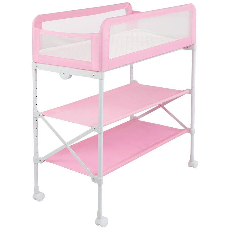 Baby Bed Diaper Table Baby Cradle Bed Small Cradle Bed Children's Bed Foldable Adjustable Height