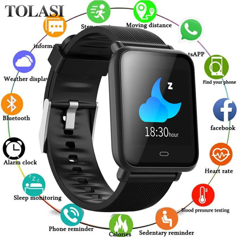 

Smart Watch Waterproof IP67 Blood Pressure Heart Rate Monitor Sport Fitness Trakcer Watch Men Women Smartwatch For huawei IOS