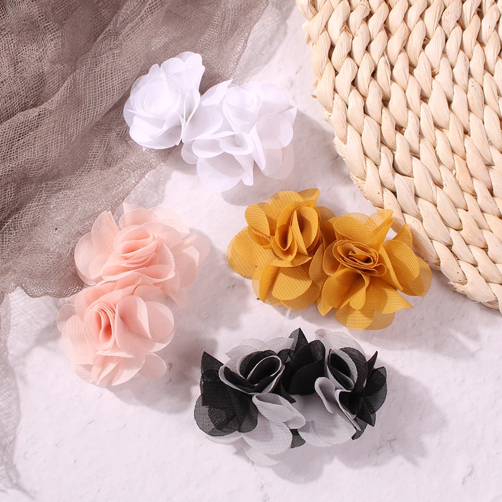 Hot Sale 1 PC Fashion Multicolor Rose Flower Bridal Hair Clip Hairclips Elegant Hairpin Wedding Decoration Hair Accessories 830