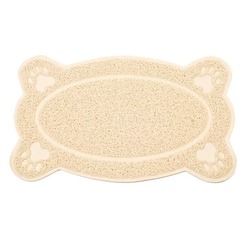 Bone Buff PVC коврик для кормления собак и кошек в форме лапы в форме кости нескользящий коврик для собак и кошек коврик для еды бутылочка для воды подстилка для кормления - Цвет: Bone Buff