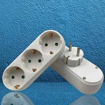 

European Standard / German Standard Power Conversion Plug European / German One Turn Three Conversion Socket