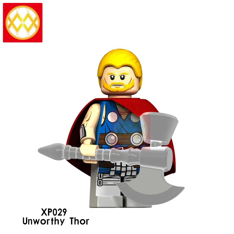 Тор Локи X0269 строительные блоки леди Тор недостойный Тор один Frigga Valkyria Hela Heimdall Asgard детские игрушки