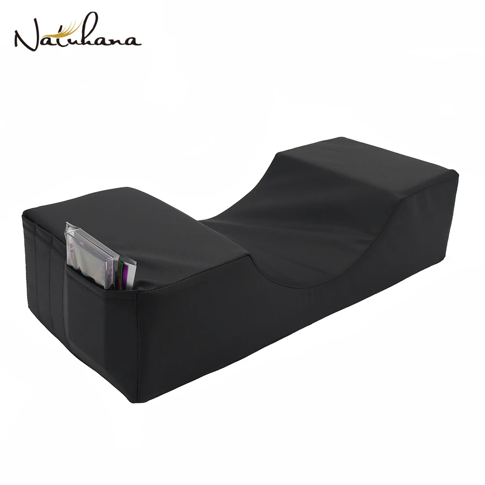 

NATUHANA Matte Black Lash Pillow Grafting Eyelash Memory Foam Pillow Beauty Pillow Eyelash Extension Pillow Makeup Tool