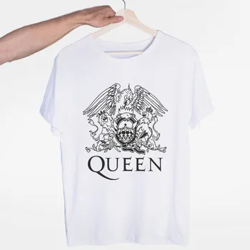 

Men's Freddie Mercury Rock Music Band The Queen T-shirt O-Neck Short Sleeves Summer Casual Fashion Unisex Men and Women Tshirt
