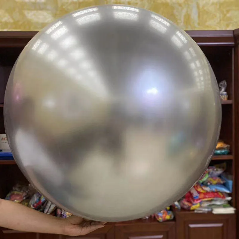 10pcs 36 inch Metallic Round Latex Balloons Gold silver Chrome large Balloon Birthday wedding decoration Globos Party Supplies