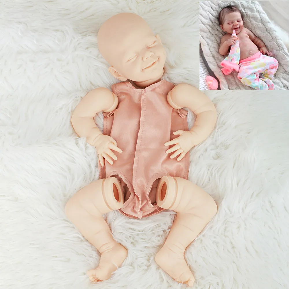 

20'' Bebe Reborn Realistic Reborn Doll Newborn Baby Unpainted Unfinished Doll Parts Lifelike Blank Doll Kit Christmas Gifts