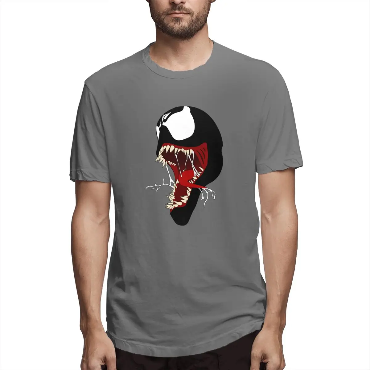 NOISYDESIGNS Punk T-Shirt Cool Comic Movie Originality Black Cotton Superhero T-shirt Men Anime Soft Cotton Summer Tops Tee