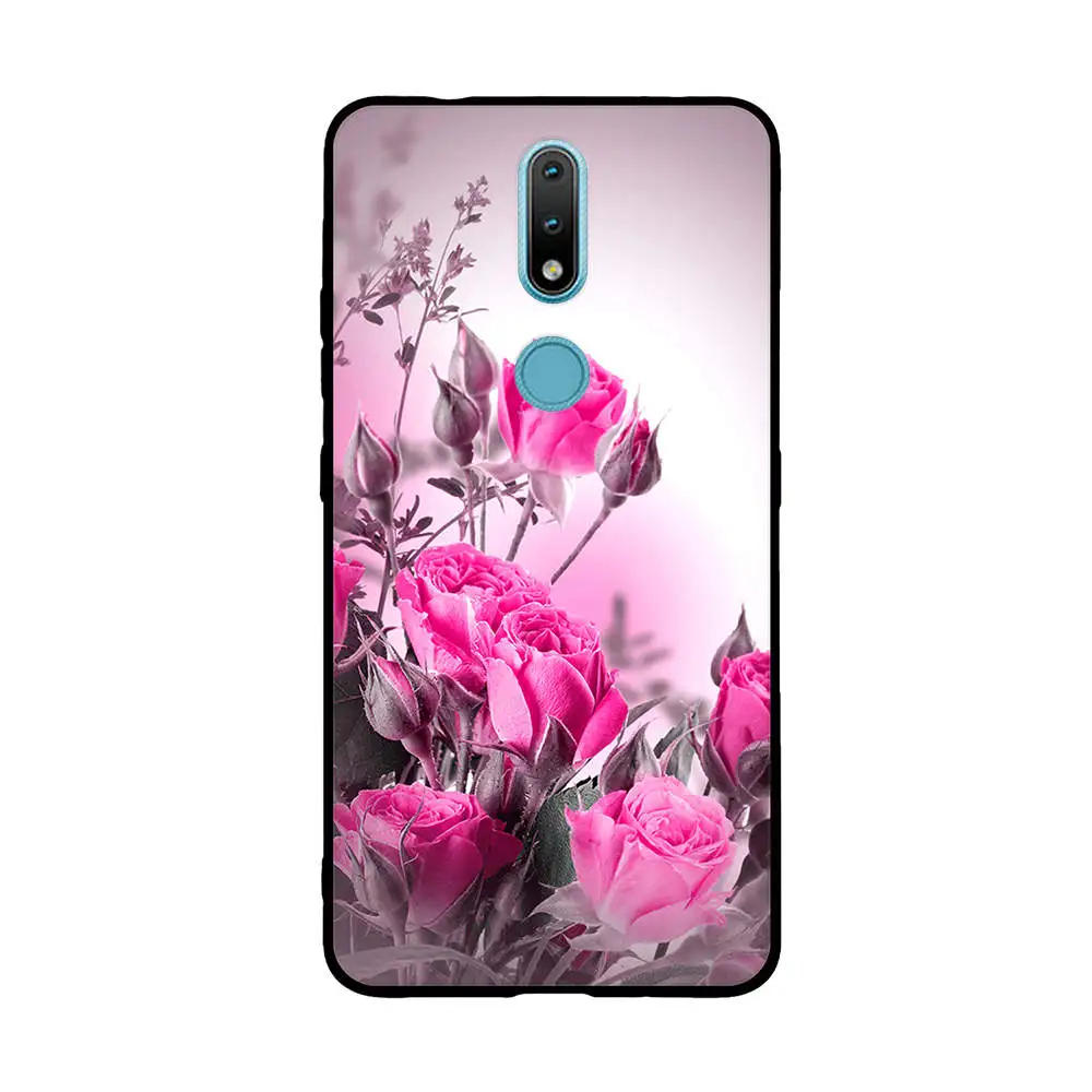 A For Nokia 2.4 Case Soft TPU Silicone Phone Cases For Nokia 2.4 Back Cover Cool Fundas for Nokia2.4 2020 6.5 inch Shell Bags phone belt pouch Cases & Covers