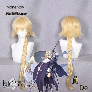 

Fate Apocrypha Joan of Arc Yellow Long Braid Wig Cosplay Costume Jeanne d'Arc Heat Resistant Synthetic Hair Cosplay Women Wigs