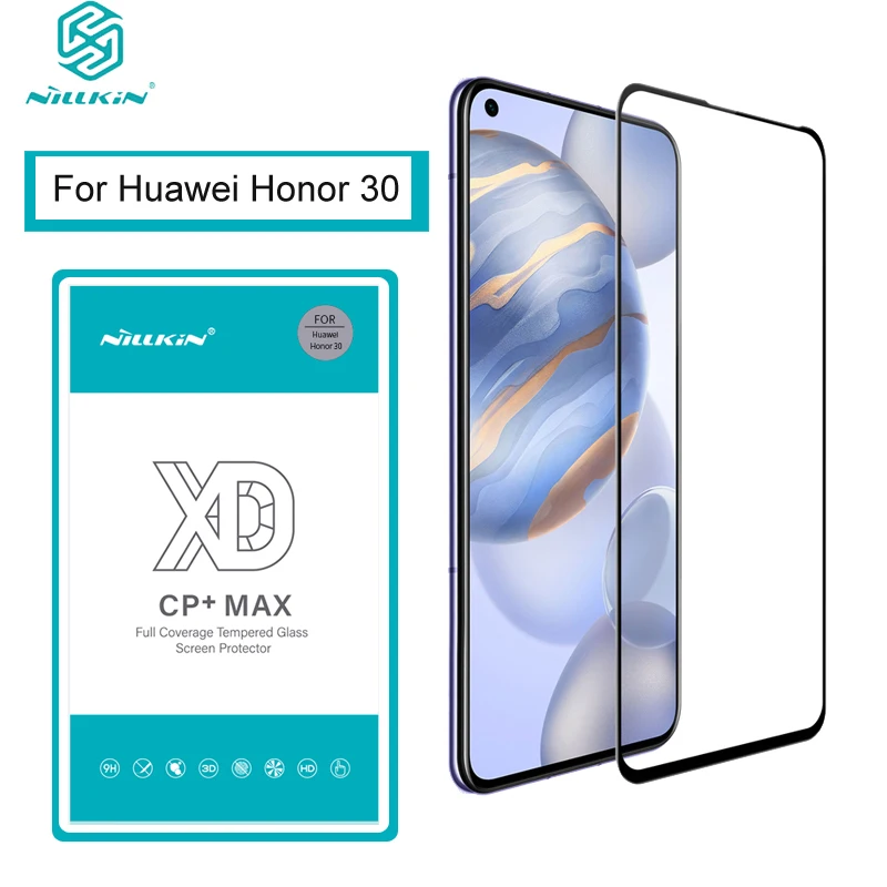 For Huawei Honor 30 Nillkin XD CP+MAX / CP+PRO Full Coverage Anti-burst Tempered Glass for Honor 30 Screen Protector
