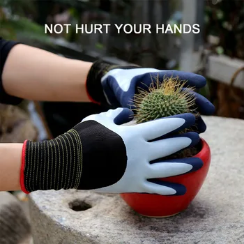 

1pair Labor Protection Outdoor Working Double Layer Home Reusable Planting Pruning Stab Resistant No Odor Garden Gloves Non Slip