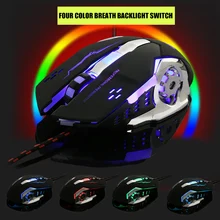 V5 проводной светодиодный с подсветкой 4000 dpi оптическая USB эргономичная ПК ноутбук игровая мышь VH99