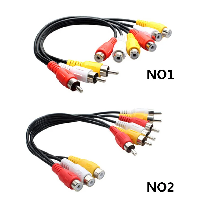 Кабель-разветвитель 3RCA на 6 RCA 1 шт. | Обустройство дома
