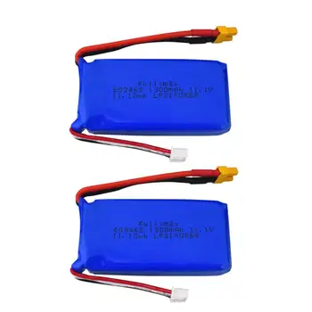 

2PCS 11.1V 1300mAh XT30 lithium battery for Wltoys XK X450 remote control fixed-wing gliding aircraft battery