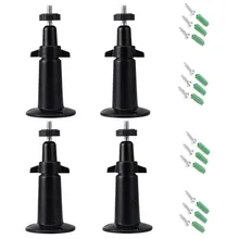 Для Wyze Cam настенный кронштейн с регулируемой на 360 градусов внутренней/наружной подставкой(4 шт. в упаковке