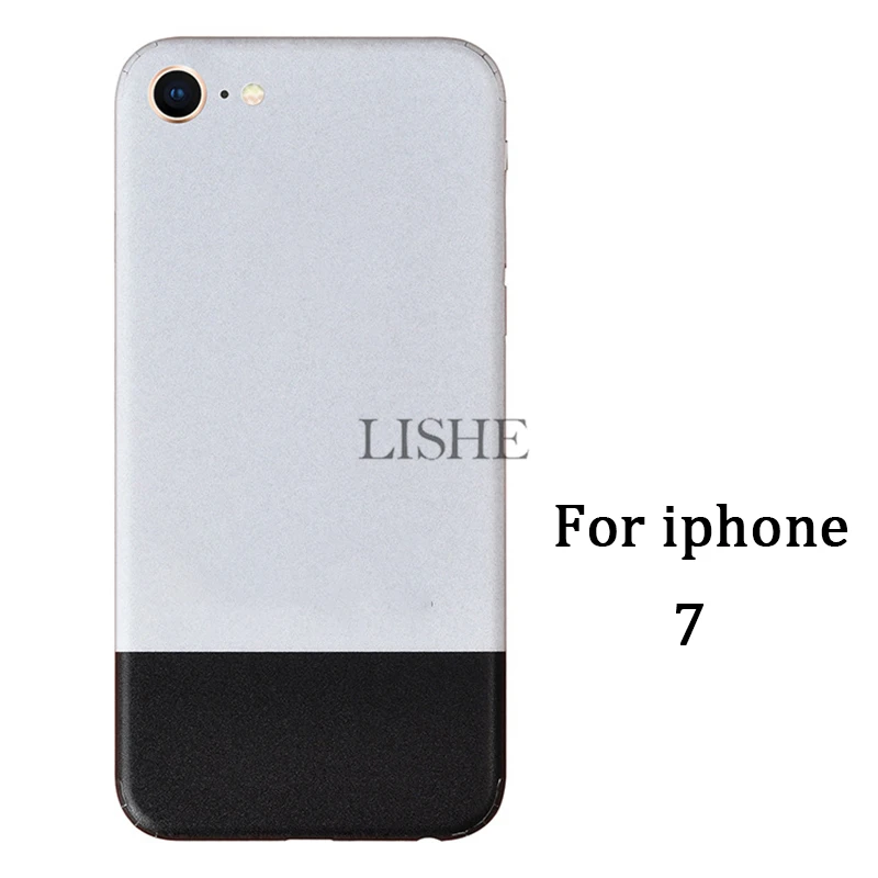 Классическое поколение 1St шаблон телефон наклейка для iPhone 6 6S 7 8 Skins для iPhone X Xs XR Xs Max 6 7 8 Plus полная задняя пленка наклейка - Цвет: For iPhone 7