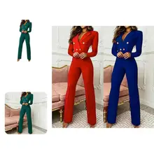 

Delicate Autumn Jumpsuit Breathable Polyester Bodycon Overall Business Lady Jumpsuit Lady Romper Lady Jumpsuit