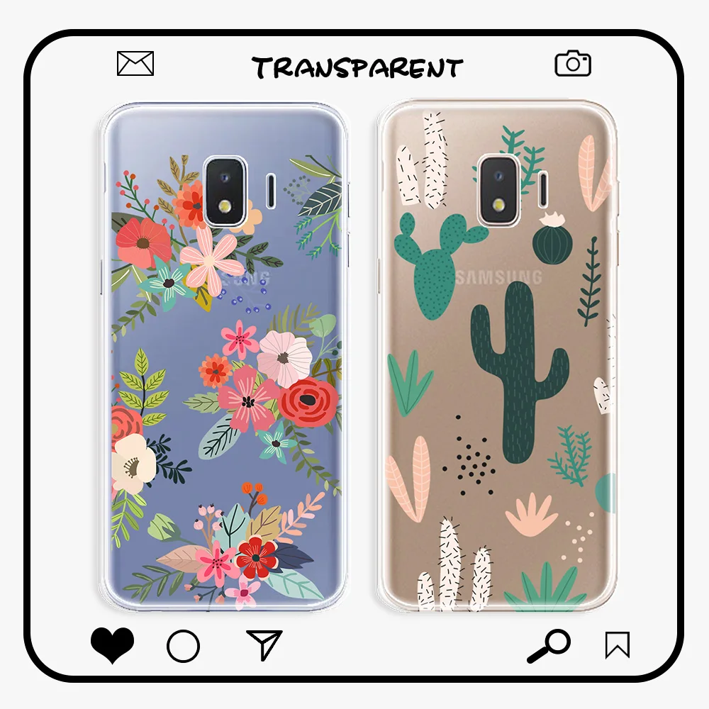 For Samsung J2 Core Case Transparent Back Cover Galaxy Shockproof Phone Bag on Clear Protective | Мобильные телефоны и