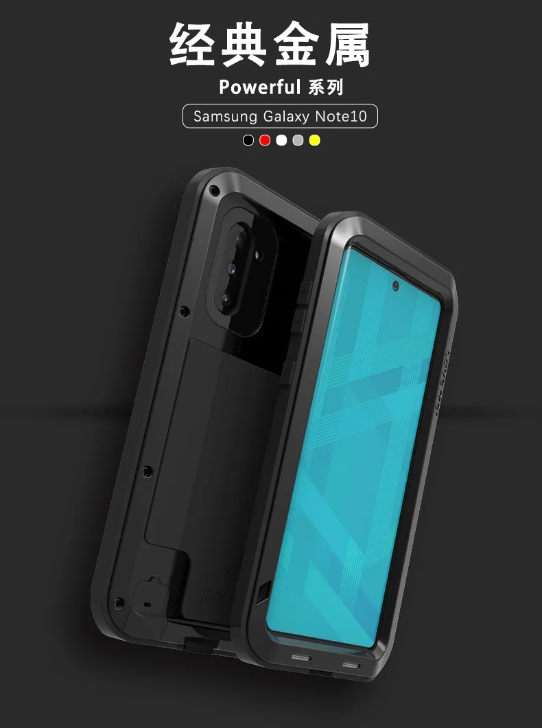 Мощный ударопрочный грязепроницаемый чехол для samsung Galaxy Note 10 Plus Note10 чехол для телефона защитный чехол для кожи