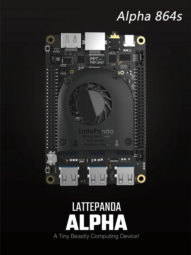 AiSpark LattePanda Alpha 800 s/864 s-крошечное конечное устройство Windows/Linux - Комплект: Alpha 864s