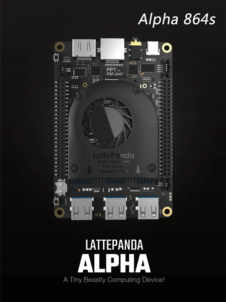 Alpha 864s AiSpark LattePanda Alpha 800 s/864 s-крошечное конечное устройство Windows/Linux - Комплект: Alpha 864s