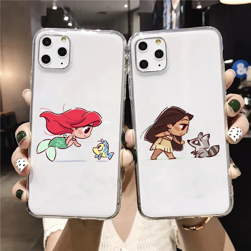 

Mini Princesses Cute Mermaid Belle Snowwhite Soft Phone Case Cover for Galaxy Cases for Samsung A10 20 30 A50 A70 S8 9 S10 PLUS