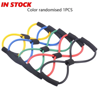 

8-Character Pull Rope Foam Latex Tube Girl Puller Chest Expander Yoga Pilates Yoga Supplies Accessories 1 Piece