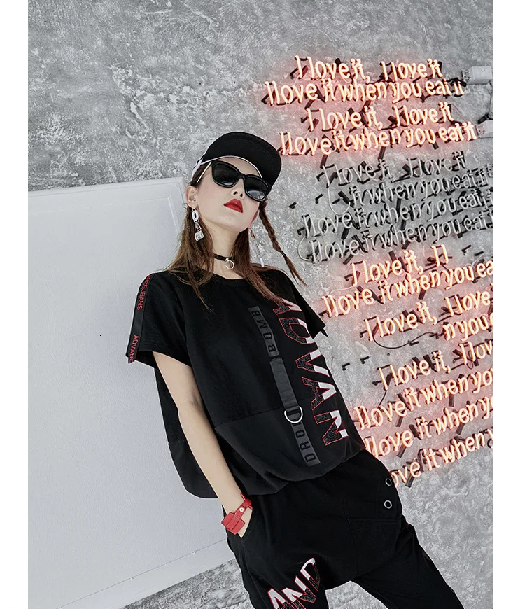 Max LuLu Роскошные Япония Harajuku девушки панк уличная женская футболка со стразами Лоскутная летняя футболка женская кавайная футболка