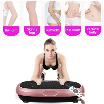 

100KG/220lb 200W Slim Vibration Machine Trainer Exercise Plate Platform Massager Body Shaper Exercise Fitness Equipment w/Remote