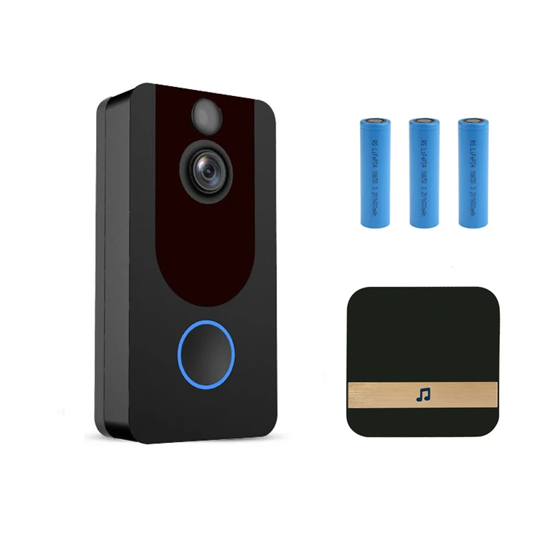 QZT Eken V7 Video Doorbell Camera IP WIFI 1080P Wireless Smart Ring Video Intercom Doorbell Home Security Door Eye Camera WIFI door intercom with camera Door Intercom Systems