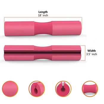 

Foam Barbell Pad Squat Protector Weightlifting Neck Pad Shoulder Fitness Neck Hip Push Bar Protection Pad With Strap