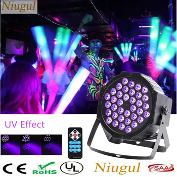 

Wireless Remote/Auto/ Sound Active /DMX512 Master-slave UV LED Stage Lights Ultraviolet Black Light LED Par Light Spotlight Lamp