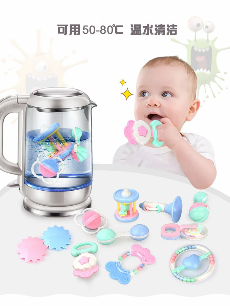 1Psc детские игрушки молярная погремушка для новорожденных, погремушка для детей, Игрушки для раннего обучения, Когнитивная детская игрушка для 0-12 месяцев, безопасные детские зубы