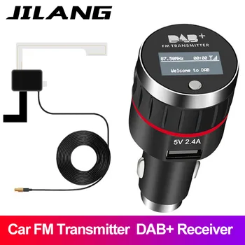 

Car DAB+ Radio Receiver FM Transmitter Universal Plug-and-Play DAB+ Tuner In-Car Music Player Wireless Radio 5V/2.4A USB Charger