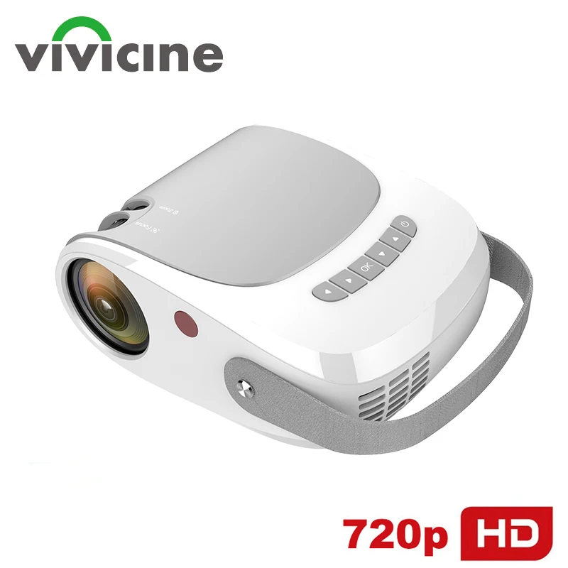 Vivicine 2021 Newest 720p HD Home Theater Video ProjectorHDMI USB PC 1080p Game Movie Proyector Beamer Support AC3