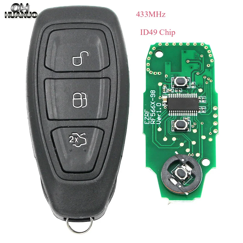 new Intelligent Remote Key 433MHz with ID49 Chip for Ford Kuga Fiesta- year
