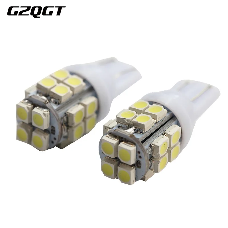 24 v 100 шт T10 1210 20 SMD 3528 Светодиодный W5W 501 168 сигнальный фонарь открытой двери для