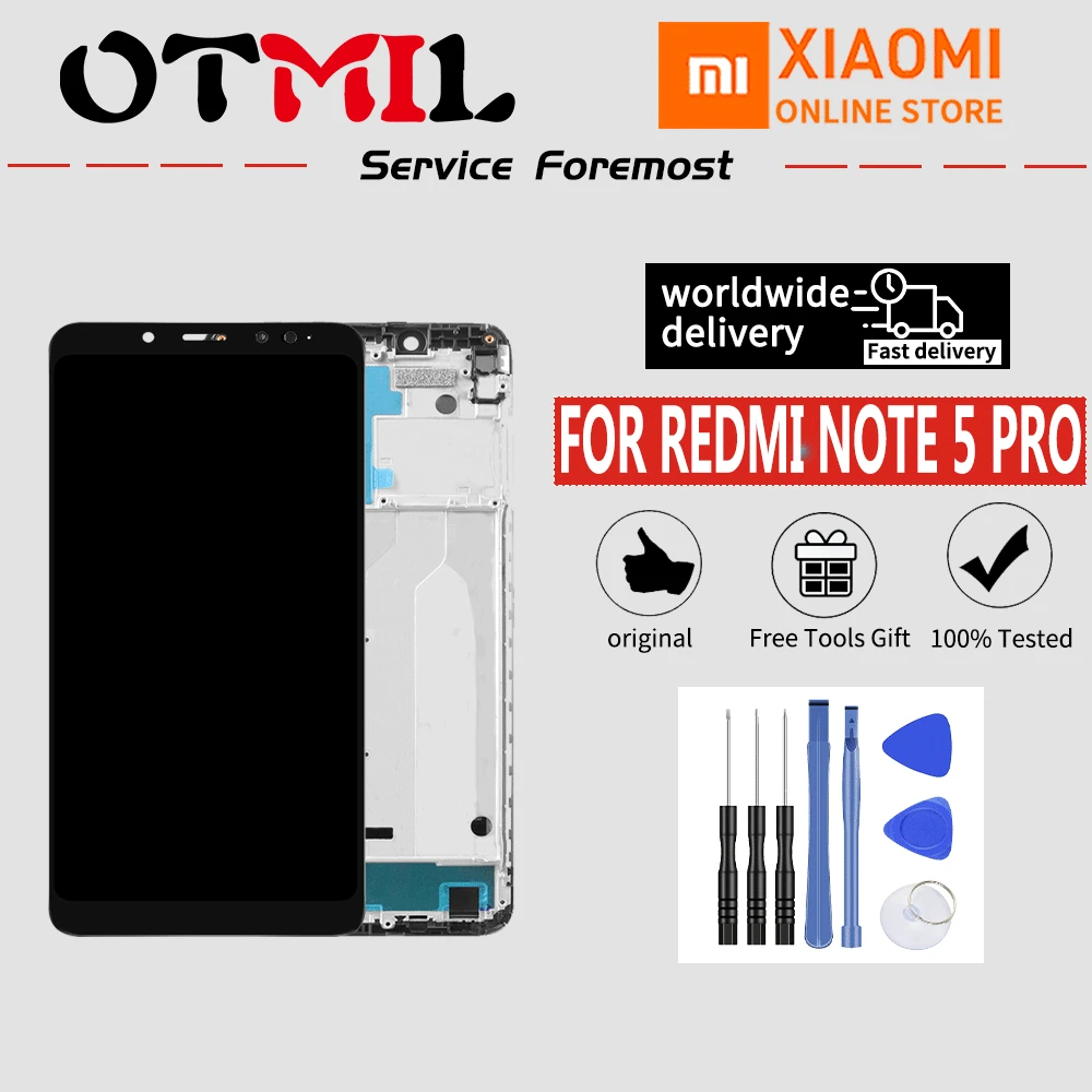

5.99"Original DisplayFor Xiaomi Redmi Note 5 Pro LCD Display Screen Replacement For Redmi Note 5 LCD Snapdragon 636