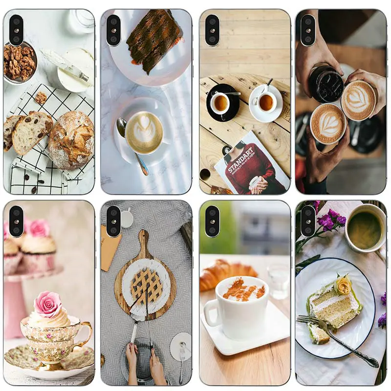 Breakfast I Love Food Printed Soft TPU Phone Cases Clear for iPhone X XR XS Max 7 6 6s 8 Plus 4 4S 5 5S SE 5C Coque Bags | Мобильные