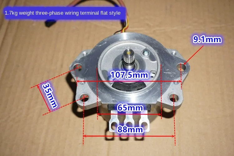 Modèle de tondeuse à gazon à grande vitesse 12v 24v, 500w 600w, moteur sans balais, bricolage pour véhicule et hélice pour bateau ► Photo 3/6