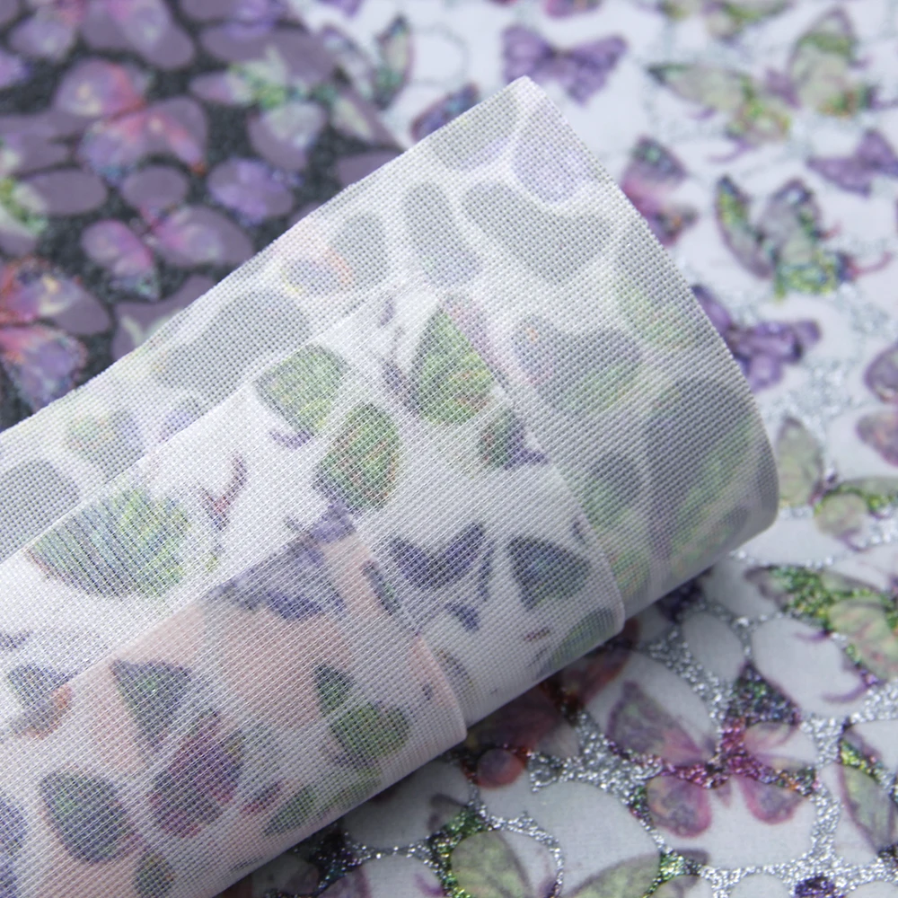 20*34 см блестящие тканевые простыни с узорами бабочек для ручной работы, сумки для сережек, 1Yc8153