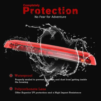 

Third Brake Light Stop For Ford Escape 2013-2018 Chrome Red Rear Practical