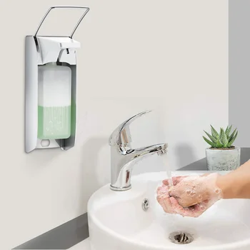 

1000ml Liquid Soap Dispenser Wall Sanitizer Shampoo Dispensers Hand For Sink Bathroom Washroom Hotel Shower Bath With A Lock