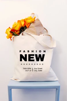 

Leisure lady letter shoulder bag eco custom cotton canvas tote bag logo reusable customized foldable shopping zipper fabric bags