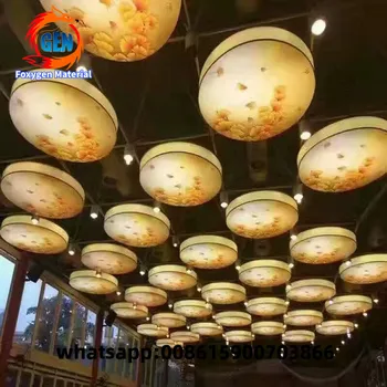 

Project POP ceiling design uv print stretch pvc ceiling and wall material with 15-year warranty for hotels