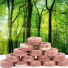 1 шт., кедровый деревянный блок, кедровое дерево, кольцо из дерева, Круглый платяной шкаф, натуральный чистый репеллент от насекомых, камфорные шарики от моли