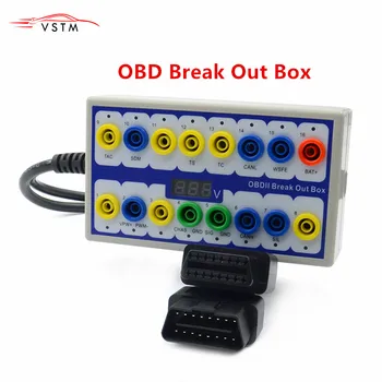 

Best OBDII Protocol Detector Car OBD Break Out Box Breakout Tool OBD2 Pin Out BOX
