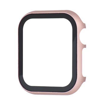 

Tempered film Cover case For Apple Watch Series 4 3 2 1 band case 42mm 38m 40mm 44mm Slim Aluminum case Protector for iWatch 4